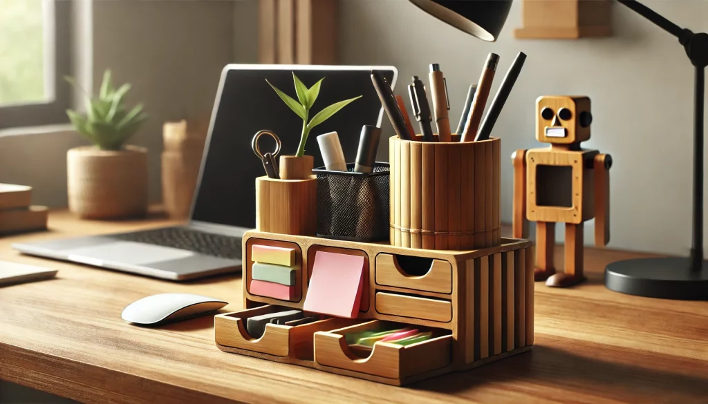 05 - Desk With Organized Space Ideas Create Beautiful Workflow