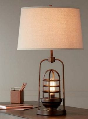 Farmhouse Metal Lamp Industrial