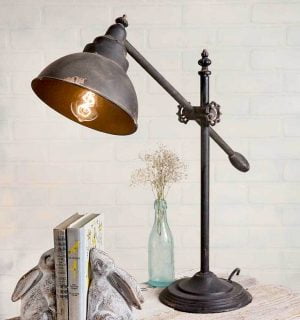 Farmhouse Table Lamps Amazon Industrial Distressed