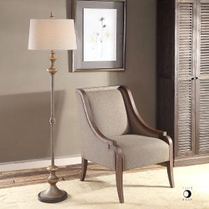 Floor Lamp Modern Farmhouse Antique Grey