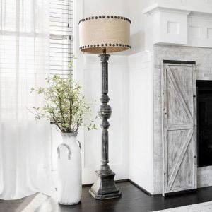 Rustic Farmhouse Floor Lamp Distressed