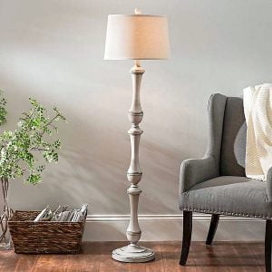 Rustic Farmhouse Style Floor Lamps White Antique