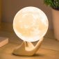 3d Moon Lamp with Ceramic Base Led Light 1