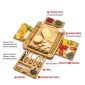 Bamboo Cheese Board Set-3