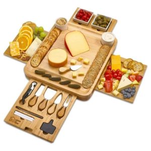 Bamboo Cheese Board Set