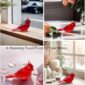 Cardinal Bird Figurine Red Home Decor 4