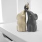 Ceramic Elephant Sculpture Elegant Couple Home Decor tabletop