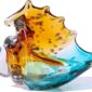 Conch Shell Sculpture Elegant Glass Decor 1