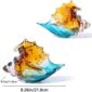 Conch Shell Sculpture Elegant Glass Decor 2
