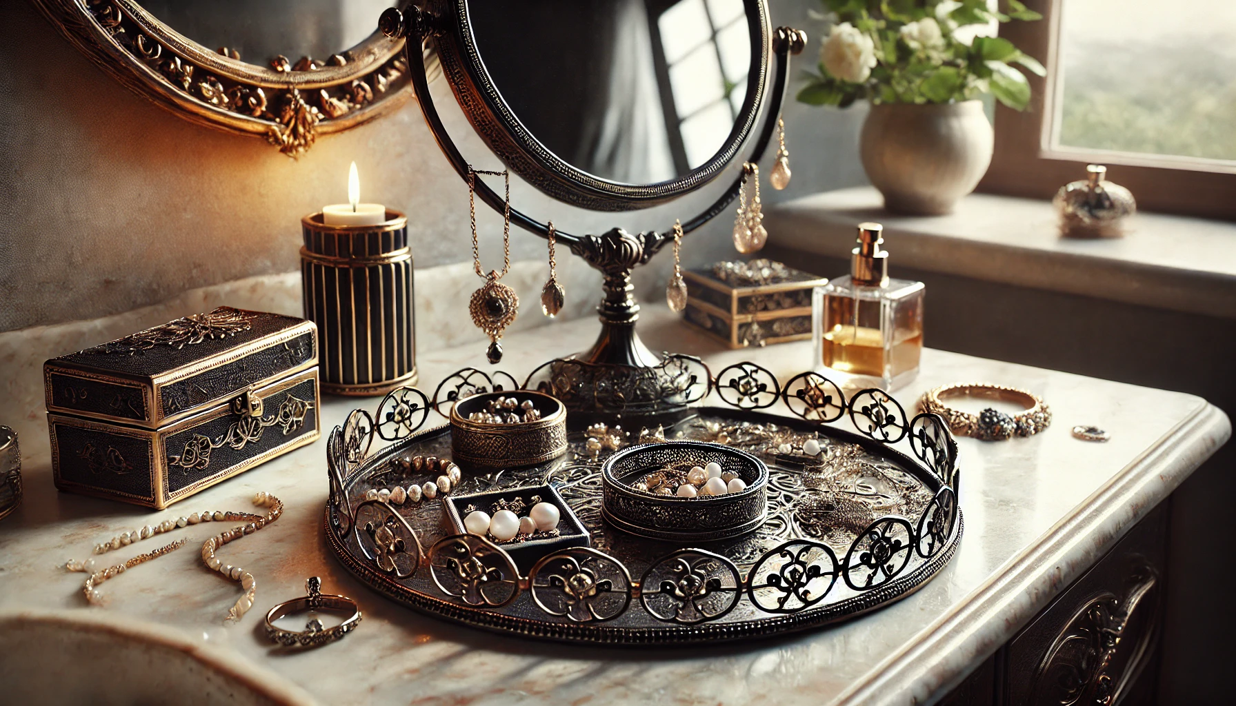 How a Vintage Style Metal Libra Solves Jewelry Clutter