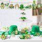 Decor Set Wooden Shamrock Hanging Ornament 4