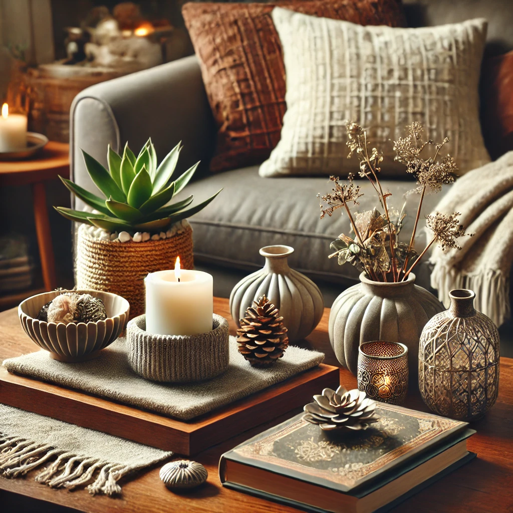 Decorating Cozy Coffee Table Display - 03