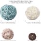 Decorative Balls Wicker Rattan Set 36PCS 1