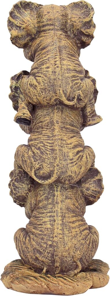 Elephant Trio Toscano Collectible Statue 4