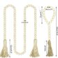 Farmhouse Wood Beads Garland Set-6