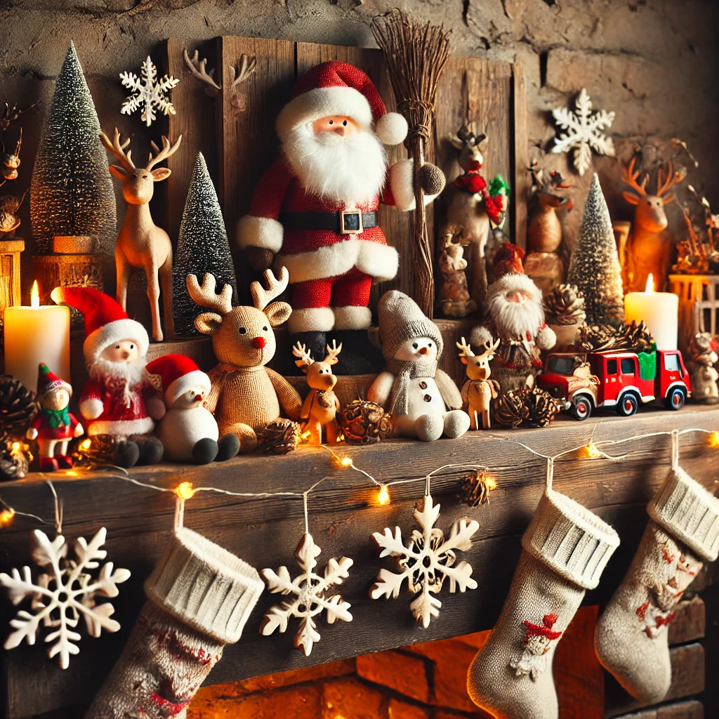 Festive Mantel Home Display Idea - 02