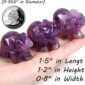 Figurine Statue Amethyst Elephant Decor 3