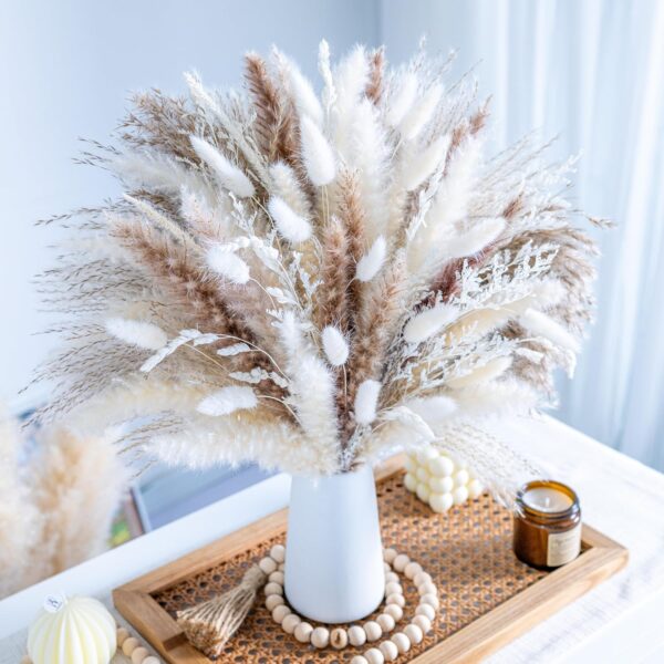 Fluffy Dried Pampas Grass Home Arrangement