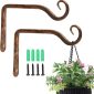 Hanging Plant Hook Decorative Metal Set 1