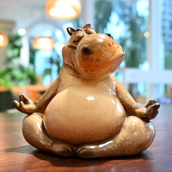 Hippo Figurine Decorative Unique Art Piece