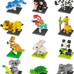 Mini Building Blocks Animal Toy Set