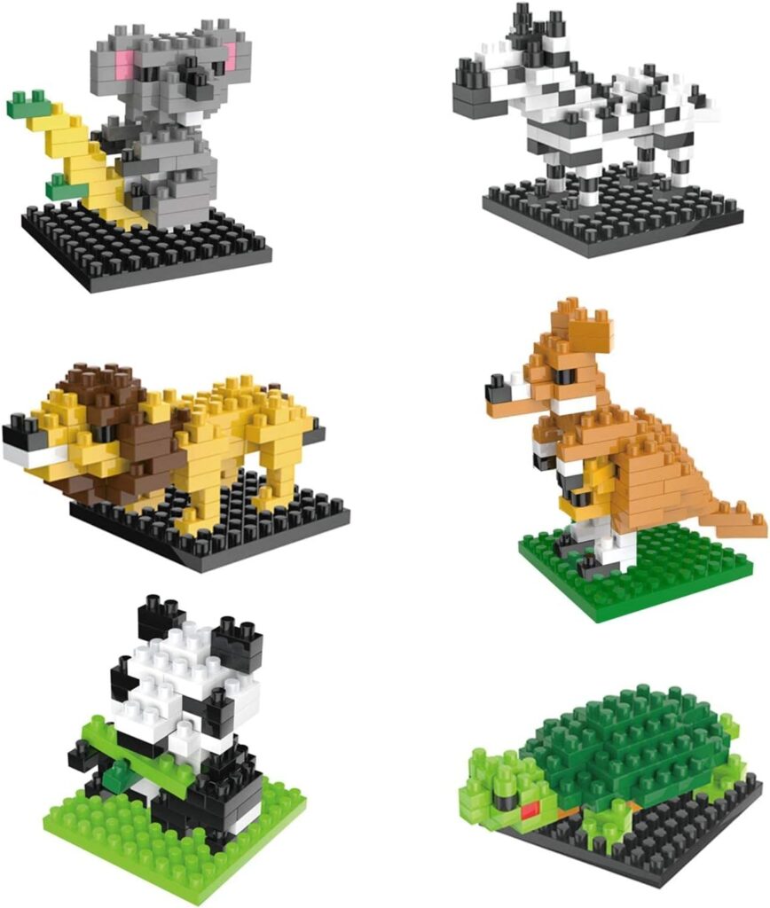 Mini Building Blocks Animal Toy Set 4