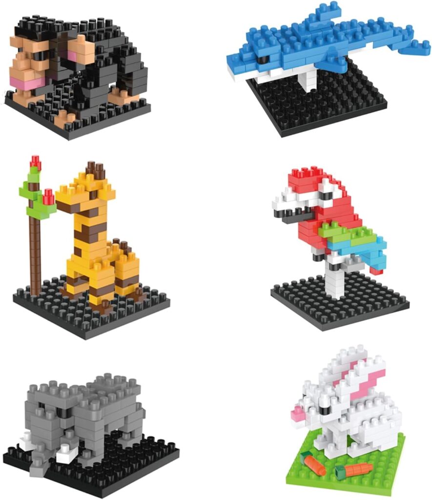 Mini Building Blocks Animal Toy Set 5