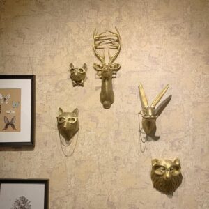 Realistic Resin Animal Head Wall Hanging