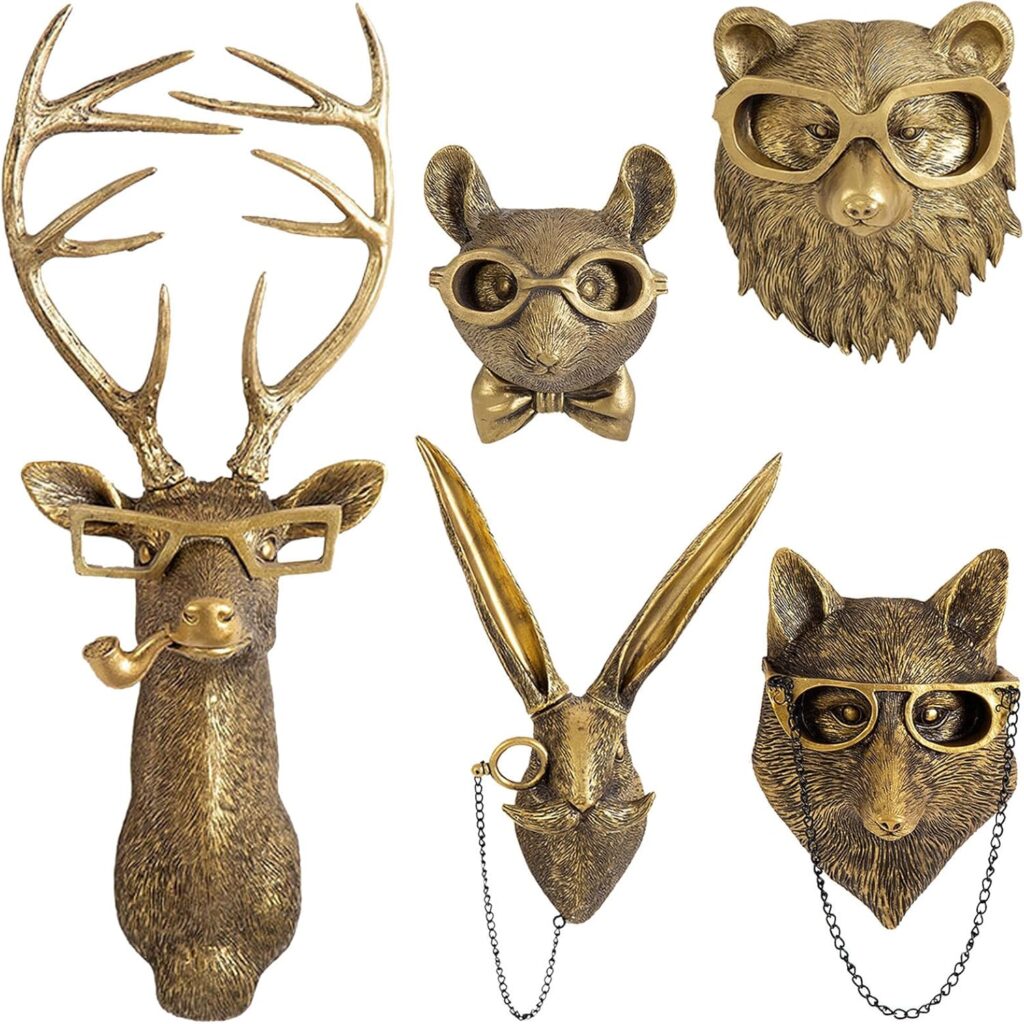 Realistic Resin Animal Head Wall Hanging 5