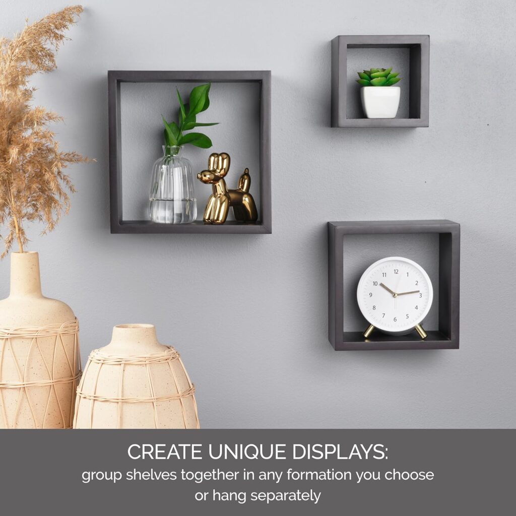 Square Cube Shelves Floating Shelf Set 2