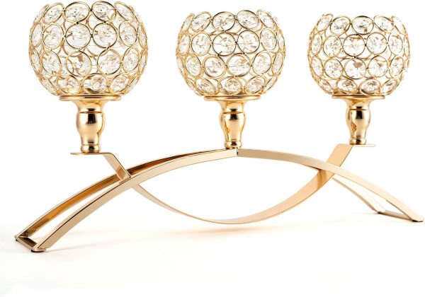 Table Decoration Gold Candle Holders