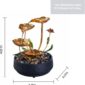 Tabletop Fountain Metal Lotus Circulating 3