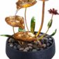 Tabletop Fountain Metal Lotus Circulating 6