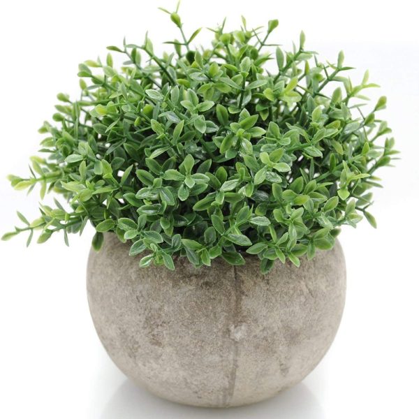 Velener Mini Plastic Artificial Plants Benn Grass in Pot Bonsai