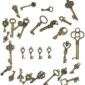 Vintage Charms Skeleton Key Set 125PCS 2