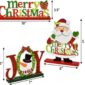 Wooden Centerpiece Set Christmas Table Signs Decorations 2